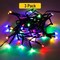 100 LED Green Wire Waterproof String Lights — 32ft Plug-in Outdoor Decor